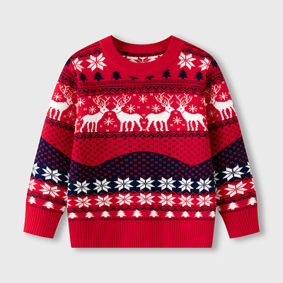 Christmas children knitted sweater autumn winter men clothes