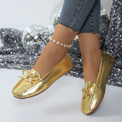 Large retro casual women's shoes, women's flat shoes