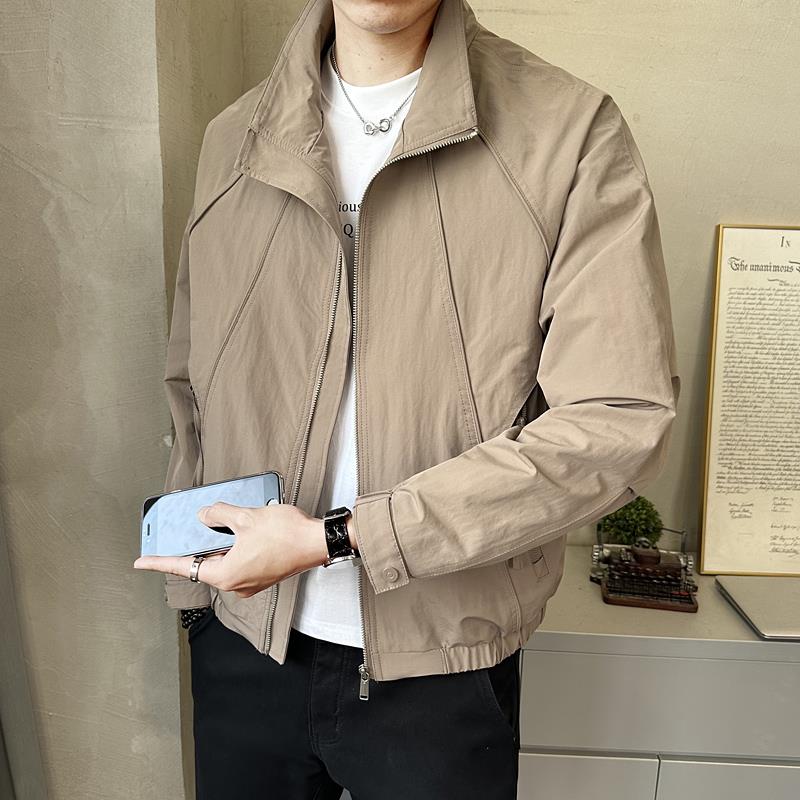 秋冬立领简约男士宽松夹克2025新款时尚百搭潮流外套休闲上1015z