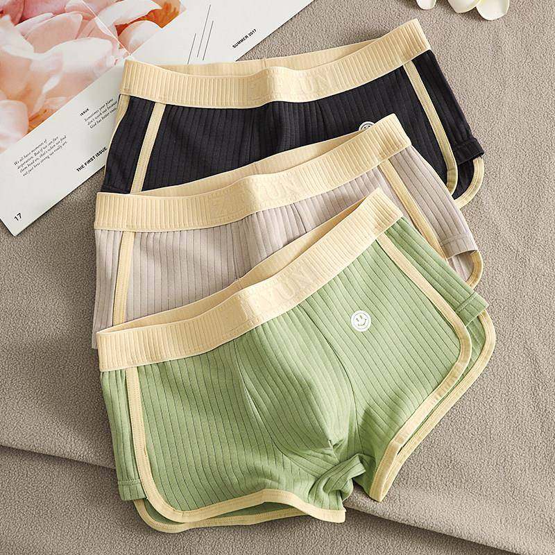 男士内裤透气条纹个性短裤笑脸宽腰带中腰平四角裤头0112w,女士内衣/男士内衣/家居服,男平角内裤,淘宝优惠券,粉丝福利购,淘宝优惠卷