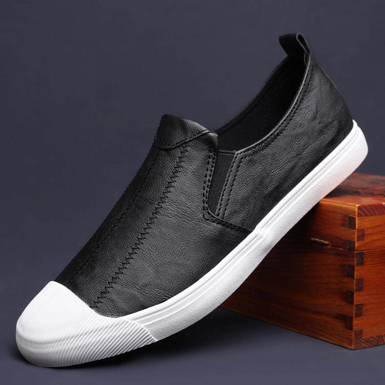 春秋新款男鞋透气休闲皮鞋潮一脚蹬懒人开车男士英伦平底板0123z,流行男鞋,时尚休闲鞋,淘宝优惠券,粉丝福利购,淘宝优惠卷