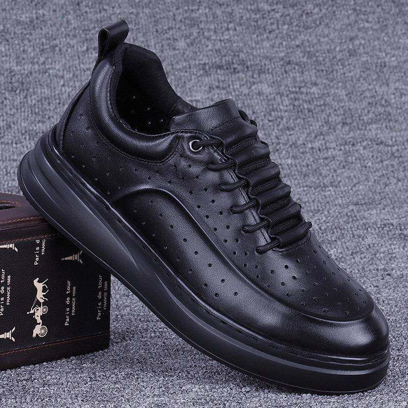 春秋新款男鞋百搭休闲鞋男士运动皮鞋打孔透气凉鞋男0111z,流行男鞋,时尚休闲鞋,淘宝优惠券,粉丝福利购,淘宝优惠卷