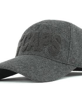 冬中老年护耳帽保暖御寒毛呢棒球帽1020e