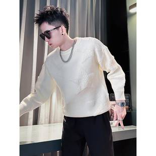春秋打底衫毛衣男加厚2026新款帅气款式保暖针织衫毛衣上衣1231w