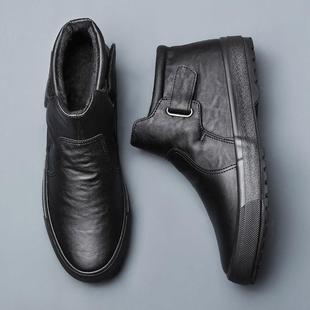 秋冬马丁靴男靴中帮男鞋 男短靴1226z 2025高筒皮靴加绒保暖鞋
