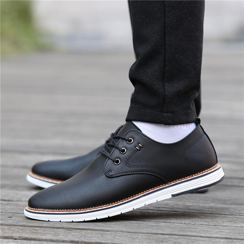 2025秋冬新款男士皮鞋韩版潮流休闲鞋商务青年透气英伦百搭1030r