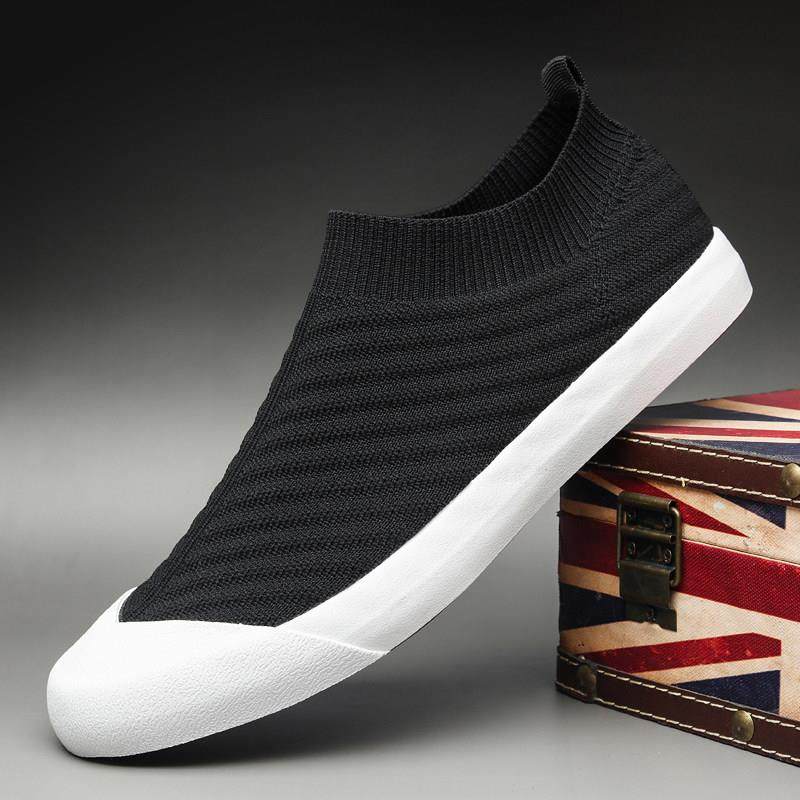 春秋新款潮鞋男士休闲软底懒人一脚蹬飞织网鞋潮流透气帆布0123z,流行男鞋,时尚休闲鞋,淘宝优惠券,粉丝福利购,淘宝优惠卷