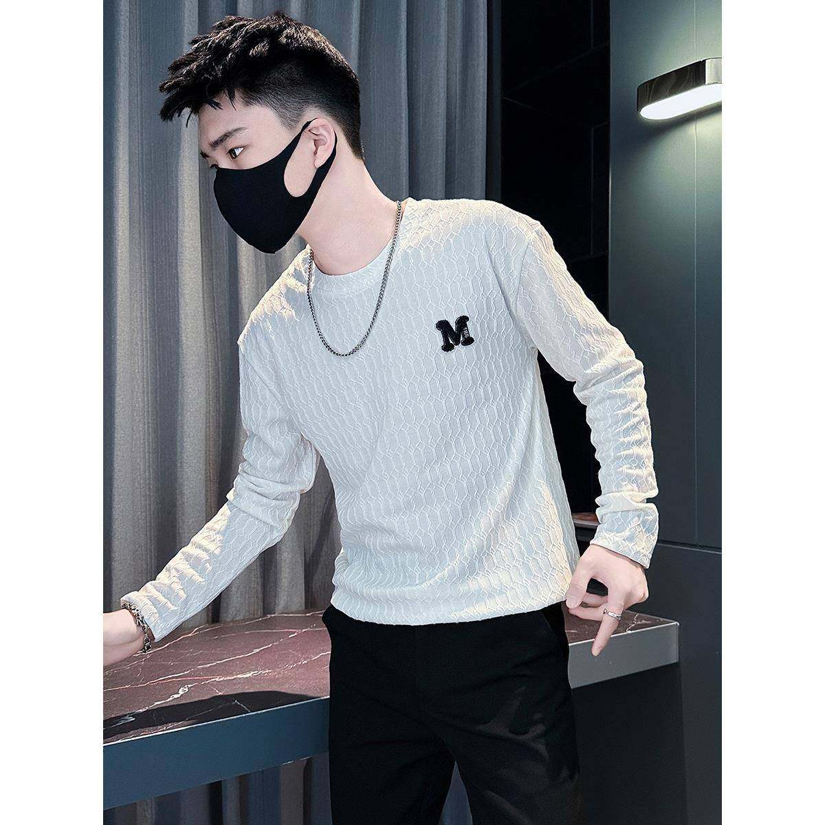 痞帅风t恤男长袖今年流行打底衫2026新款秋季潮流内搭卫衣服0120k,男装,T恤,淘宝优惠券,粉丝福利购,淘宝优惠卷