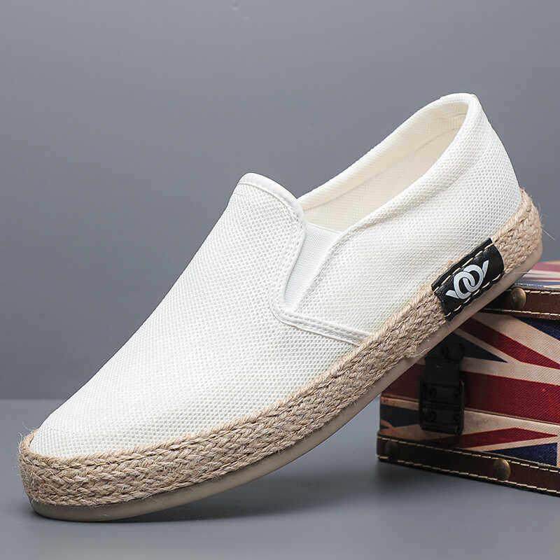 春秋2026新款潮鞋男士网布鞋韩版布鞋休闲百搭懒人一脚蹬透0123z,流行男鞋,时尚休闲鞋,淘宝优惠券,粉丝福利购,淘宝优惠卷