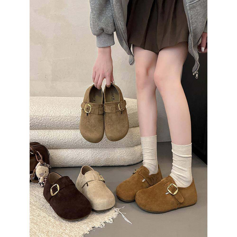 全包内增高厚底勃肯鞋女2026季新款一脚蹬博肯鞋子乐福单鞋0115w,女鞋,勃肯鞋/软木鞋,淘宝优惠券,粉丝福利购,淘宝优惠卷