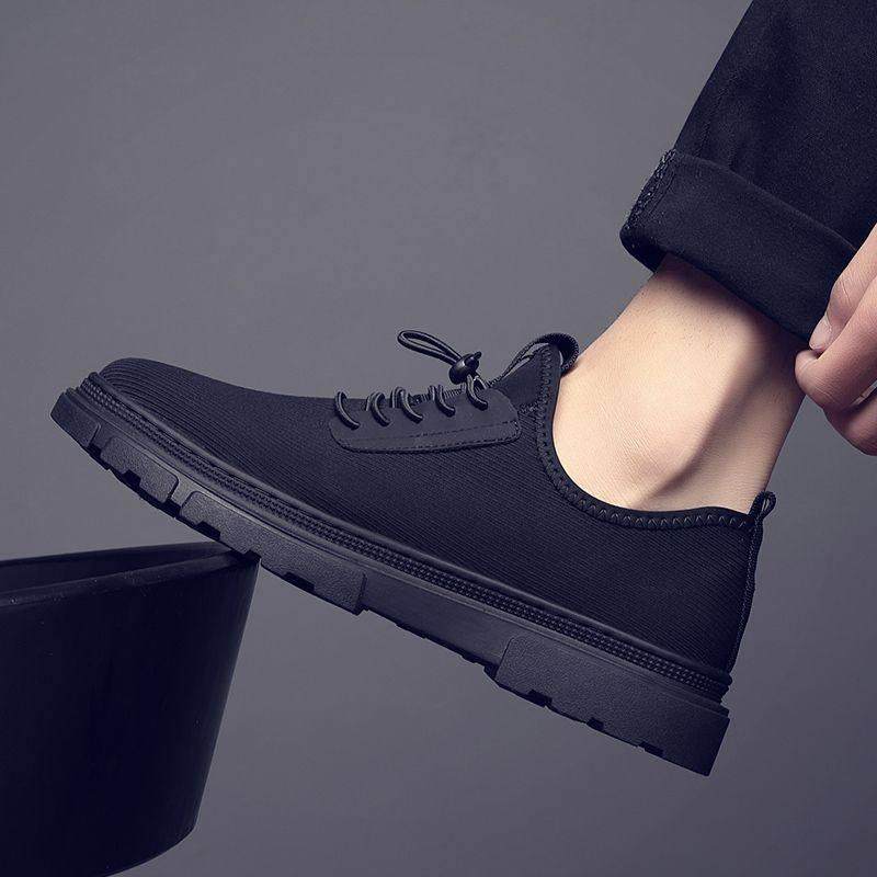 男鞋2026春季新款英伦透气布鞋套脚舒适软底商务一脚蹬休闲0110r,流行男鞋,时尚休闲鞋,淘宝优惠券,粉丝福利购,淘宝优惠卷