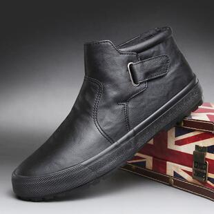 男短靴1226z 高帮皮靴加绒保暖鞋 秋冬马丁靴男靴男鞋 2025新款