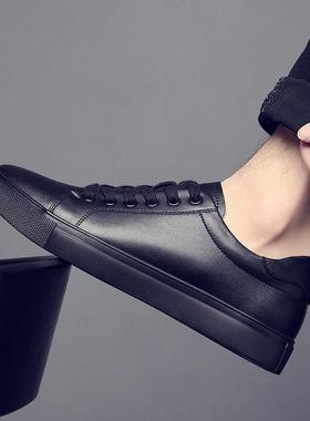 2026春秋新款透气版男鞋韩式软底轻便黑鞋男士运动鞋男士容0110r