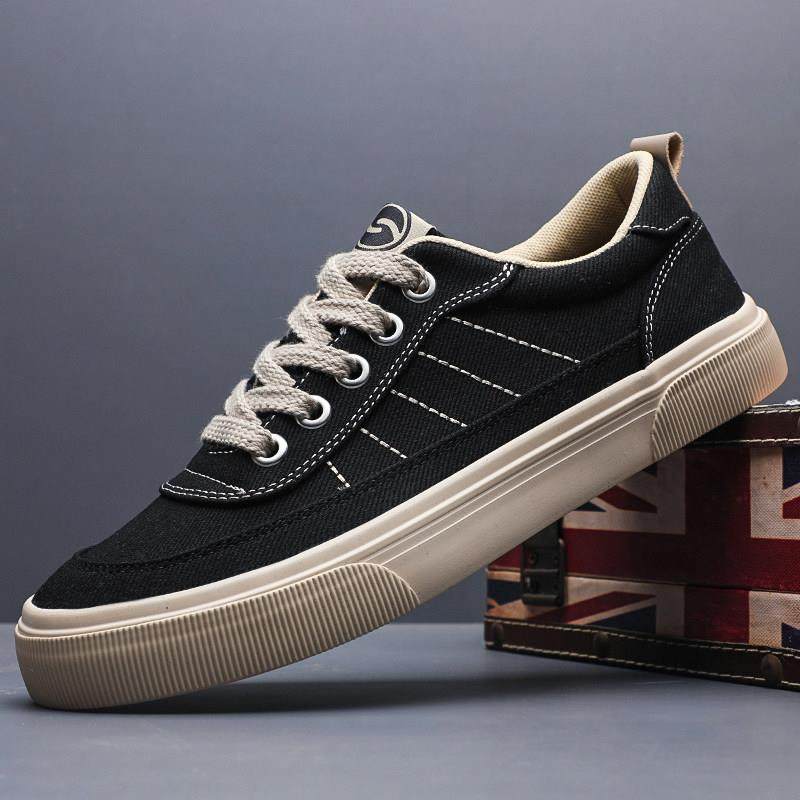 春秋2026年新款帆布男鞋潮鞋低帮休闲鞋子男士板鞋百搭透气0123z,流行男鞋,时尚休闲鞋,淘宝优惠券,粉丝福利购,淘宝优惠卷