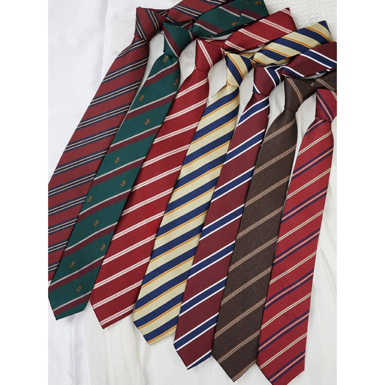 领带男士制服条纹校服装饰韩版手打手系正式休闲男士领带1113w