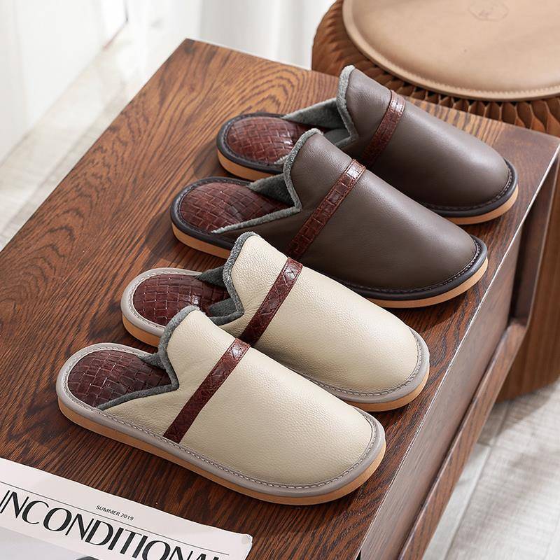 秋冬高端家用静音防水保暖拖鞋男女居家室内防滑软底1124z