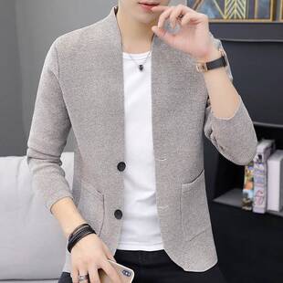 针织毛衣内搭开衫 潮流修身 男春款 韩版 1005kz 2025新款 秋冬男士