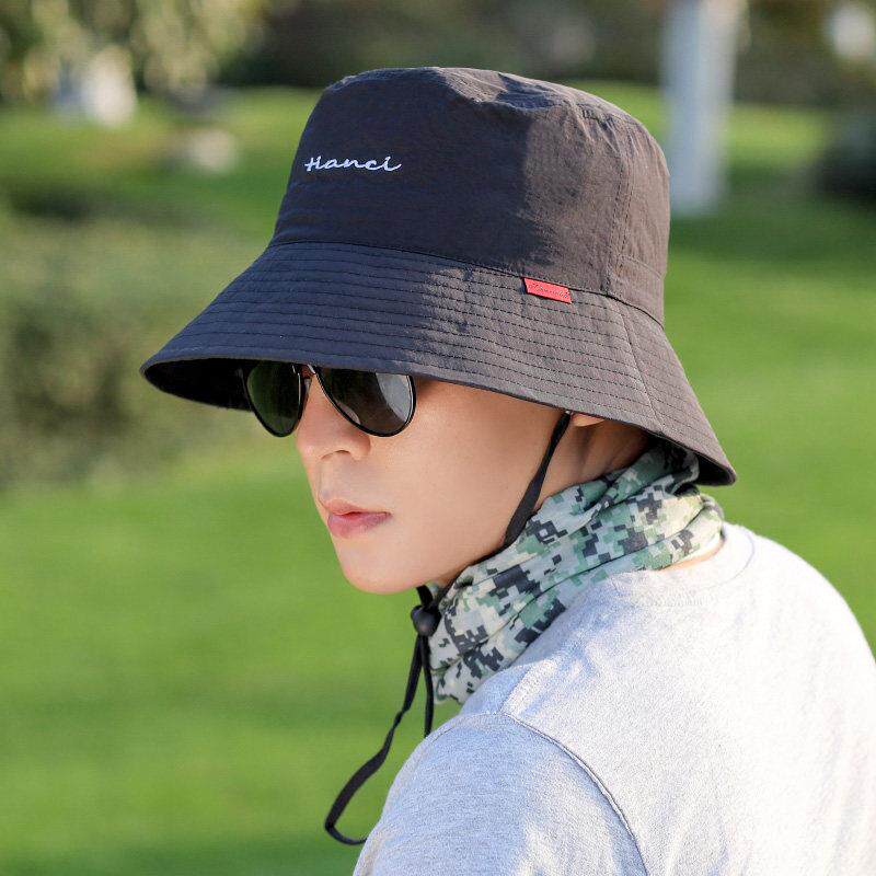 春夏渔夫帽帽子男韩版百搭秋休闲渔夫帽男潮牌嘻哈日系港风0305k