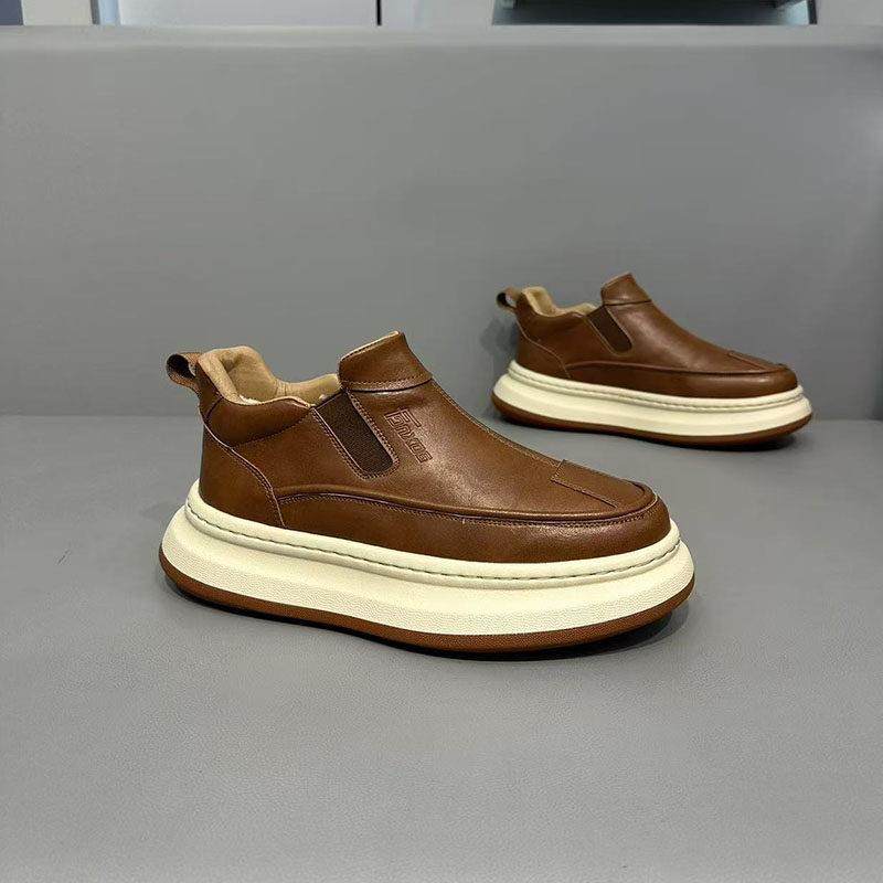 男鞋秋冬厚底2026新款一脚登高帮鞋时尚潮鞋男士运动休闲加0120k,流行男鞋,时尚休闲鞋,淘宝优惠券,粉丝福利购,淘宝优惠卷