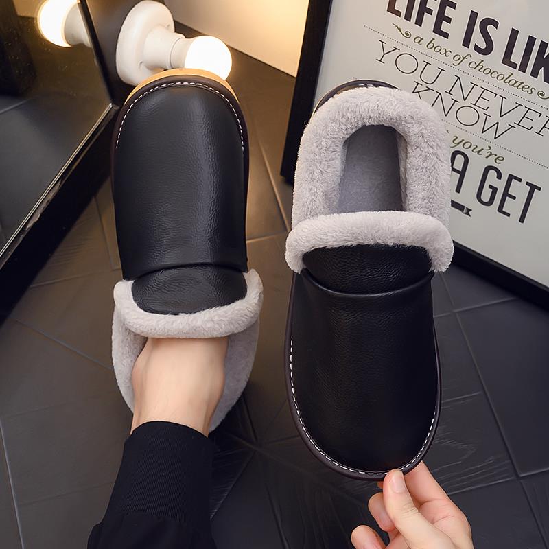 秋冬包跟鞋男士室内家居家用防滑软底情侣拖鞋女1124z