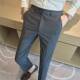 男春季 裤 款 条纹西裤 修身 小脚2026新款 子潮流韩版 商务休闲0204w