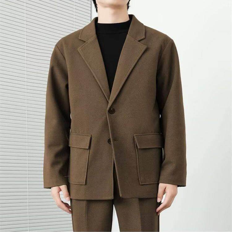 春秋新款休闲西装潮流轻熟风单上衣外套高级感痞帅垫肩小西0121r,男装,商务正装西服,淘宝优惠券,粉丝福利购,淘宝优惠卷