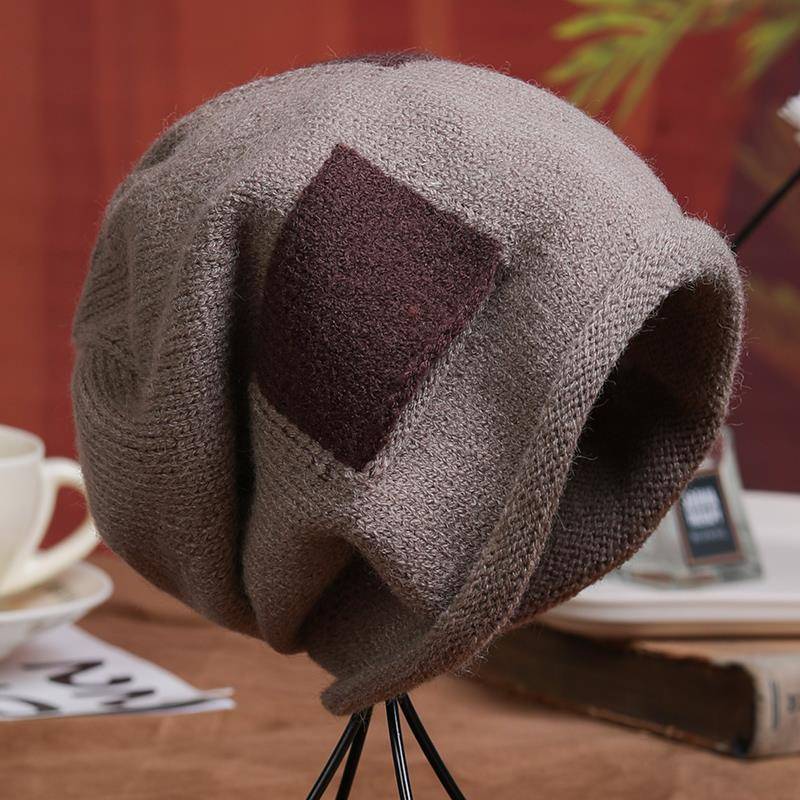 冬季保暖时尚堆堆帽百搭男女针织帽加厚幼宝宝儿毛线帽12091e