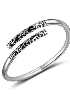 复古时尚民族风潮男女如意金箍棒手镯情侣手环配饰品