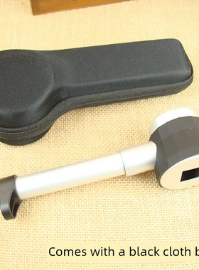 手持带led灯带刻度10倍光学放大镜烟斗放大镜TH8011古玩邮票纸币