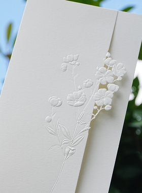 Paperwill原创时尚高级感ins风生日毕业商务蔷薇花叙明信片贺卡