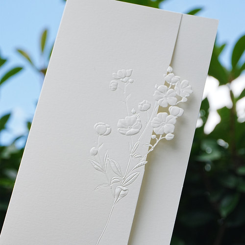 Paperwill原创时尚高级感ins风生日毕业商务蔷薇花叙明信片贺卡