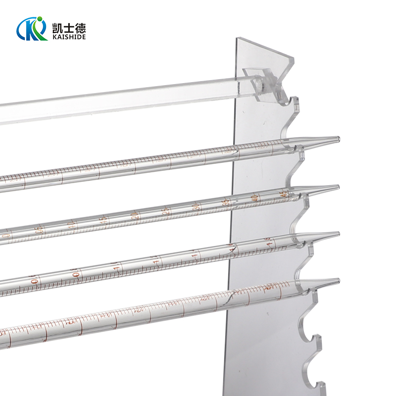实验室有机玻璃滴管架 梯形刻度吸管架 移液管架