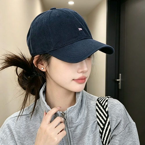 韩版刺绣字母宽檐棒球帽女防晒