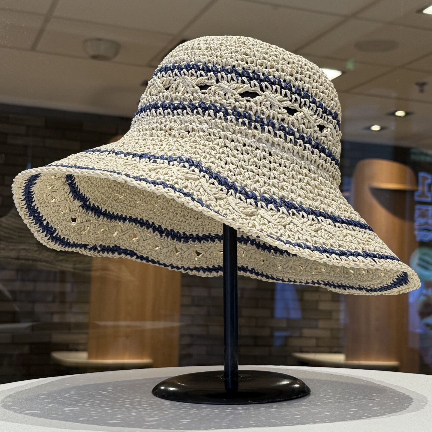 草编镂空渔夫帽夏帽子女款2026新款大帽檐防晒帽显脸小遮阳帽草帽