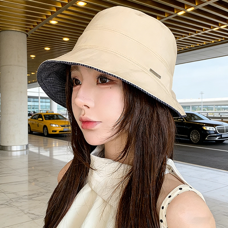 韩系简约双面戴渔夫帽子女春夏季2026新款休闲百搭高级感宽檐盆帽,服饰配件/皮带/帽子/围巾,帽子,淘宝优惠券,粉丝福利购,淘宝优惠卷