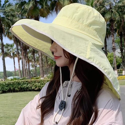 户外防晒帽大帽檐防紫外线渔夫帽