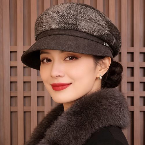 2025新款英伦风复古休闲贝雷帽女