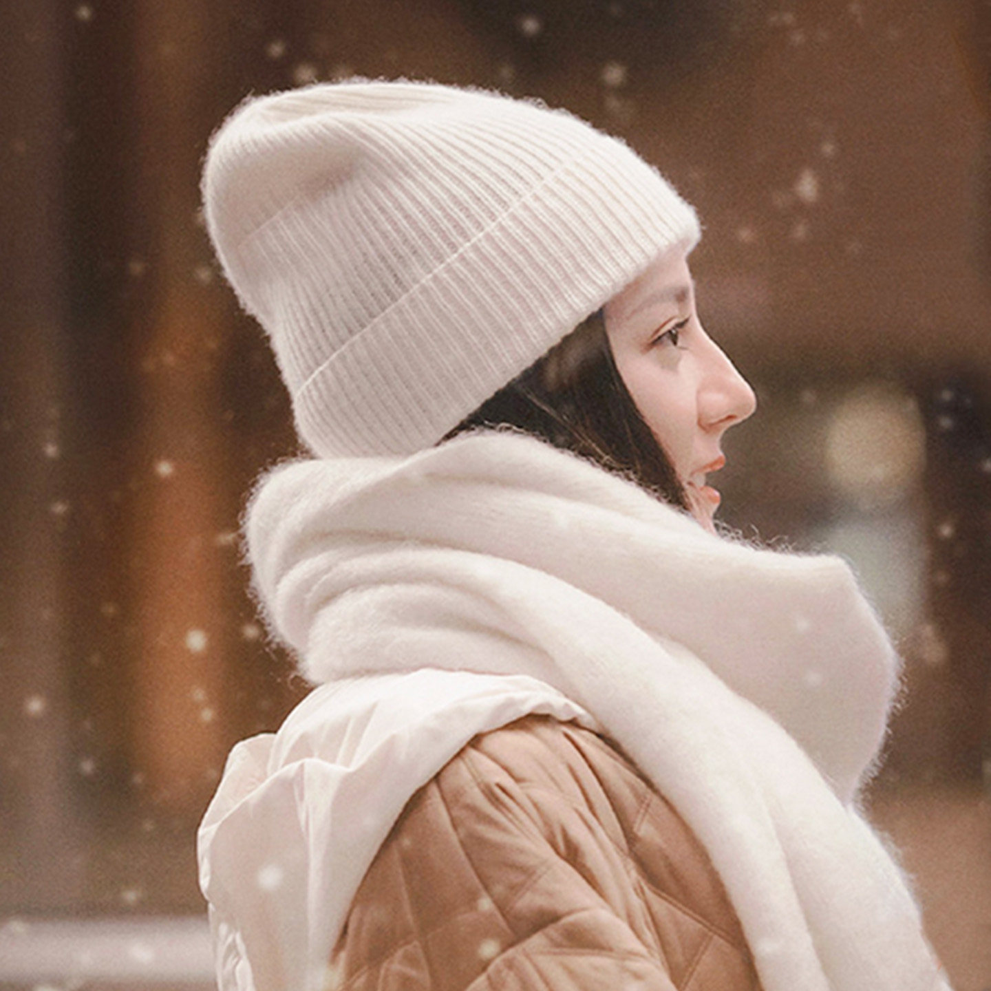 含兔毛毛线帽子女2025新款糖果色针织帽秋冬季百搭保暖护耳套头帽,服饰配件/皮带/帽子/围巾,帽子,淘宝优惠券,粉丝福利购,淘宝优惠卷