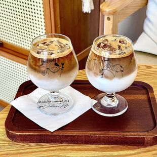 ins红酒杯香槟杯高脚玻璃杯葡萄酒杯高脚甜酒杯果汁杯大肚洋酒杯