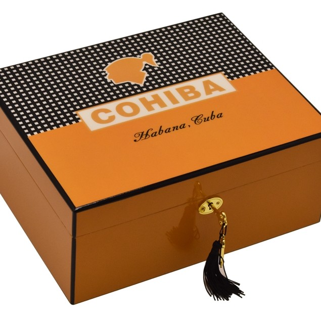 COHIBA书本雪茄盒书式保湿盒容量15支雪茄盒50支雪茄盒100支
