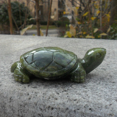 天然玉石乌龟摆件大号小号长寿龟