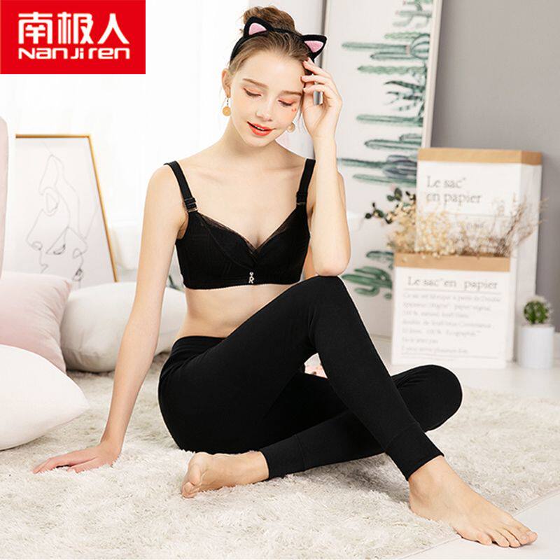 秋裤女士单件美体薄款保暖紧身高腰棉毛大码衬裤棉打底线裤