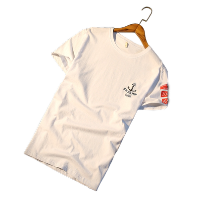 短袖t恤男士夏季潮流情侣白色