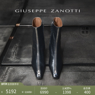 ZanottiGZ女士拉链小猫跟秋冬时装 Giuseppe 靴短靴 臻选特惠