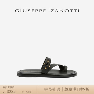 拖鞋 Giuseppe ZanottiGZ男士 简约休闲一脚蹬夹趾凉鞋