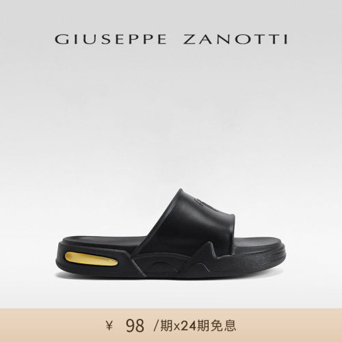 【24期免息】Giuseppe Zanotti男士GZ GHOST休闲厚底一字拖凉拖鞋