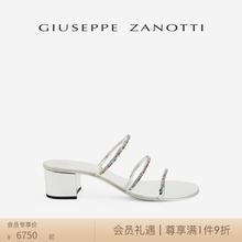 精美水钻粗跟凉鞋 Giuseppe ZanottiGZ女士SS24春夏新品