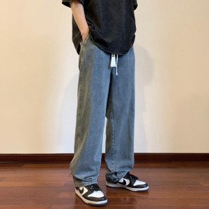 纯色复古拖地牛仔裤 BK330-P45,男装牛仔裤,星座515