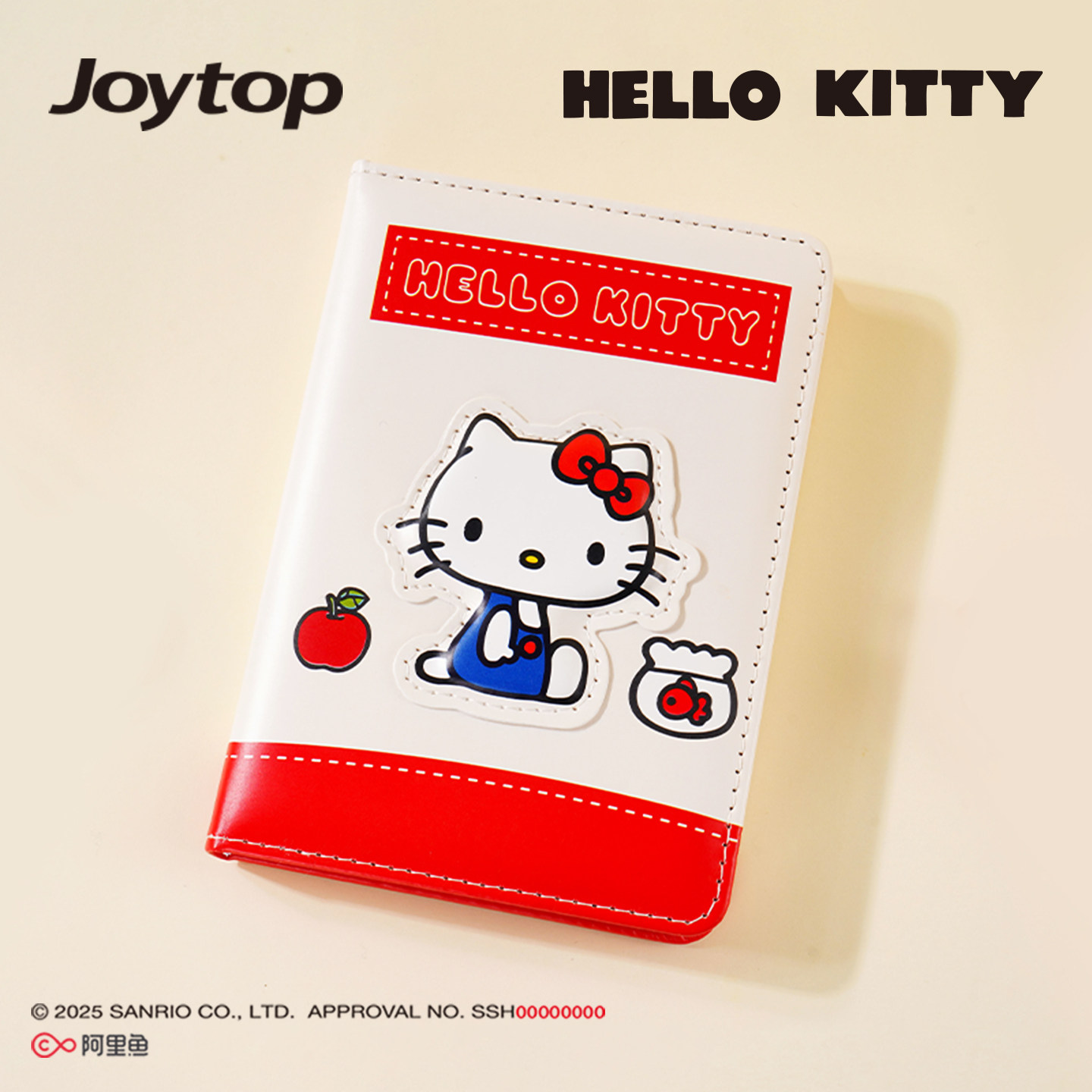 Joytop悦木三丽鸥凯蒂猫手账本皮面绑带本A6hellokitty笔记本记事本可爱卡通防水本子彩色空白内页kt新款本