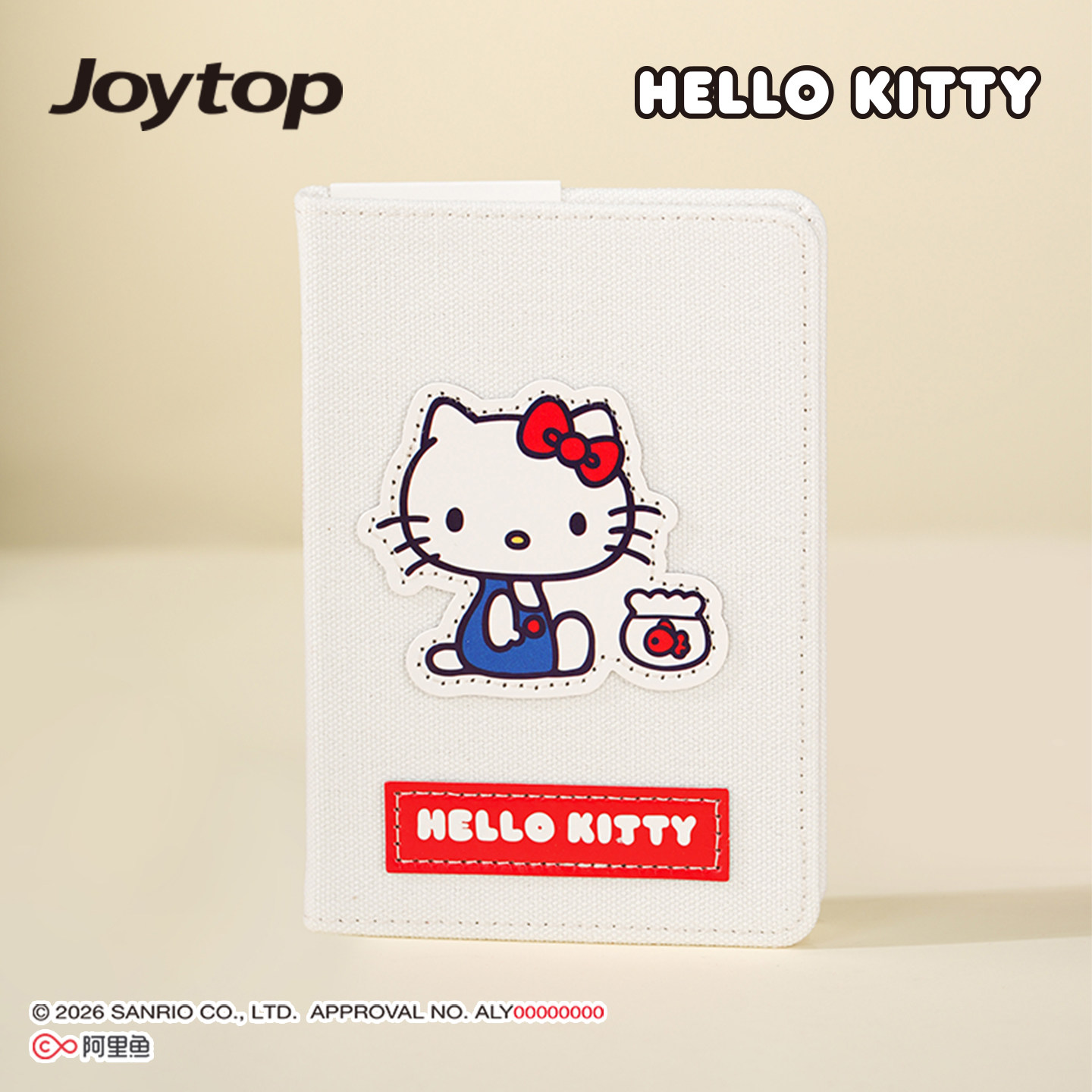 Joytop悦木正版三丽鸥凯蒂猫布艺精装本A6笔记本空白内页手账本学生记事本kt高颜值笔记本可爱风文具